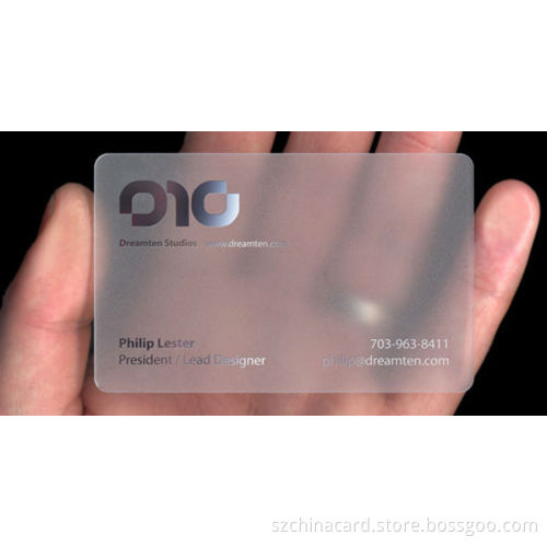 Manufacturer! Best selling product pvc transparent card clear business card